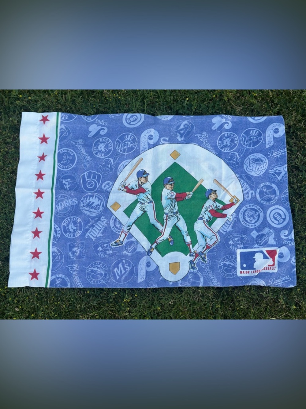 Vintage 1991 MLB Pillowcase